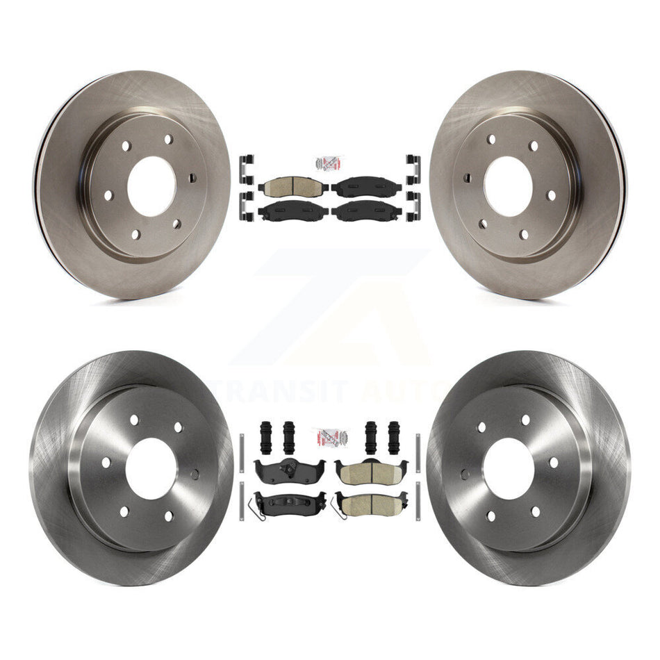 Front Rear Ceramic Pads And Disc Brake Rotors Kit For Nissan TITAN INFINITI QX56 Armada K8A-102472