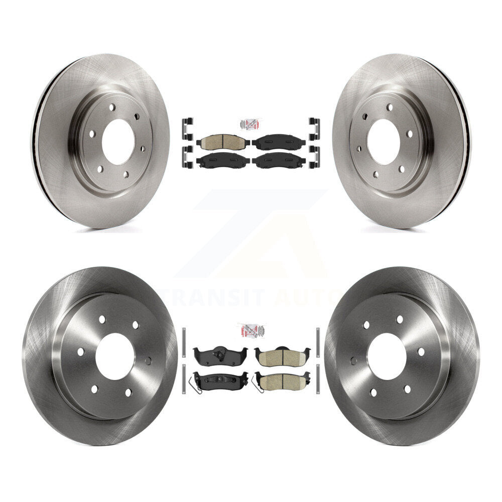 Front Rear Ceramic Pads And Disc Brake Rotors Kit For 2007 Nissan TITAN From 04 07 K8A-102473