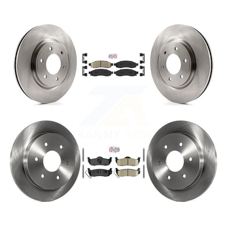 Front Rear Ceramic Pads And Disc Brake Rotors Kit For 2007 Nissan TITAN From 04 07 K8A-102473