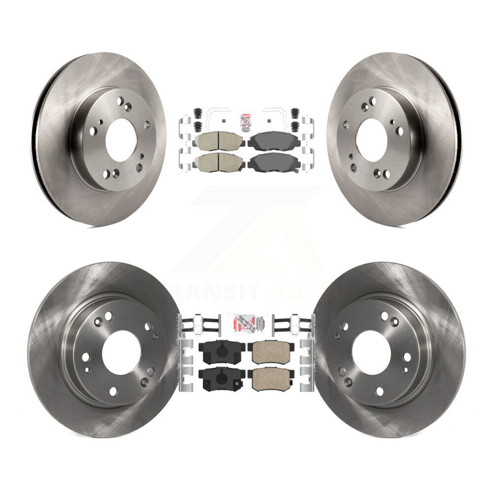 Front Rear Ceramic Pads And Disc Brake Rotors Kit For Honda Civic K8A-102475