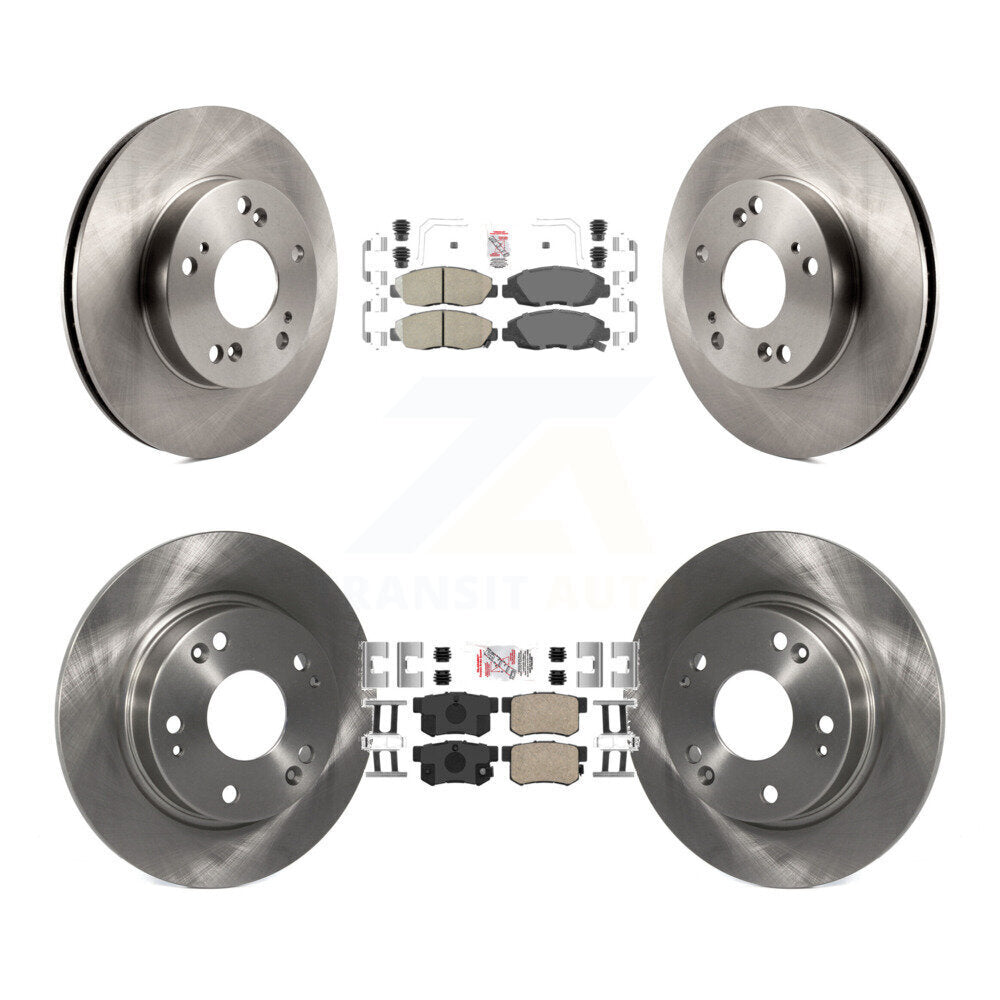 Front Rear Ceramic Pads And Disc Brake Rotors Kit For Honda Civic K8A-102476