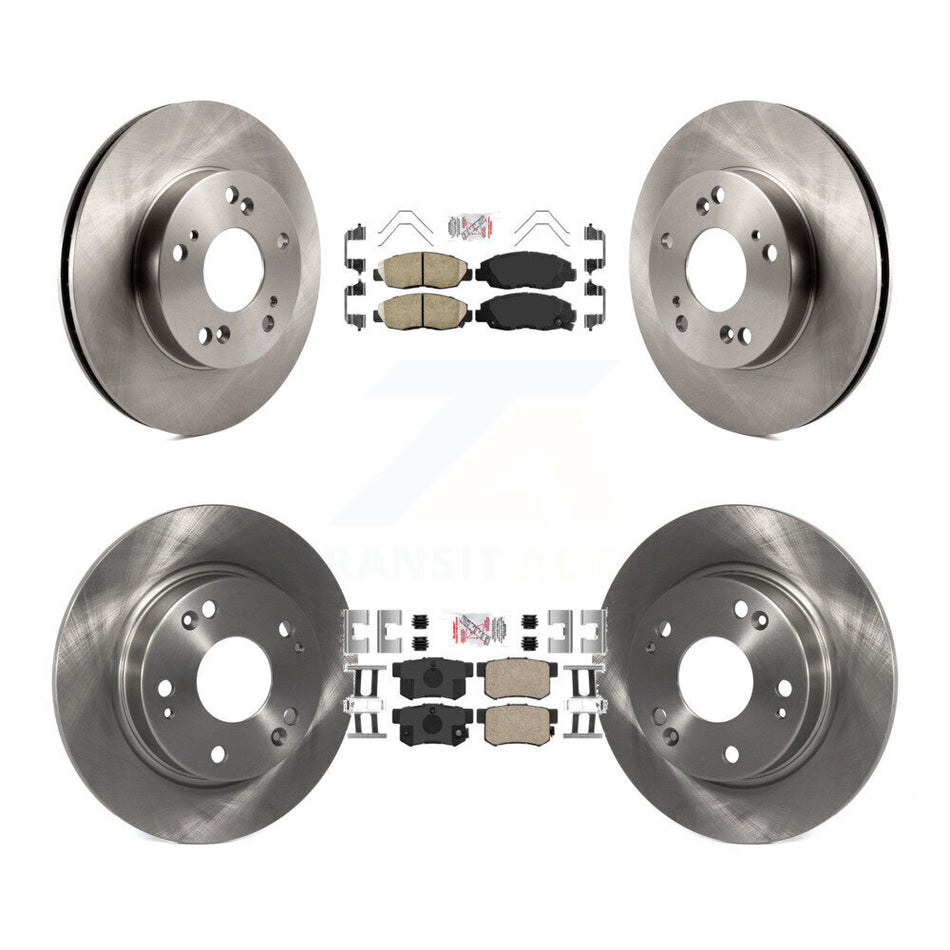 Front Rear Ceramic Pads And Disc Brake Rotors Kit For Honda Civic K8A-102478