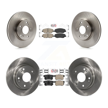 Front Rear Ceramic Pads And Disc Brake Rotors Kit For 2013 Acura ILX 2.0L K8A-102483