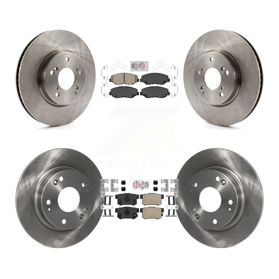 Front Rear Ceramic Pad Brake Rotors Kit For Honda Civic EX with Coupe Manual transmission K8A-102490