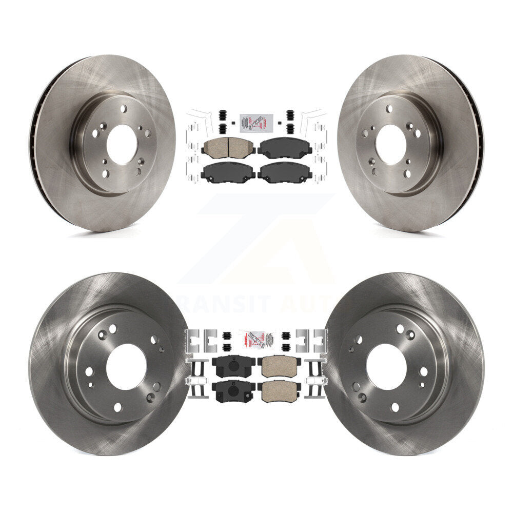Front Rear Ceramic Pad Brake Rotors Kit For Honda Civic EX with Coupe Manual transmission K8A-102492