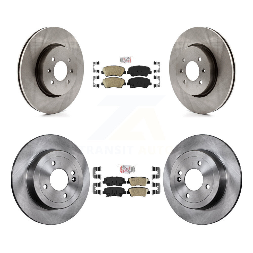 Front Rear Ceramic Pads And Disc Brake Rotors Kit For Kia Rio K8A-102493