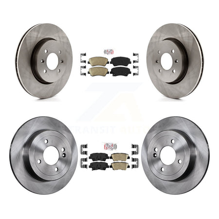 Front Rear Ceramic Pads And Disc Brake Rotors Kit For Kia Rio K8A-102493