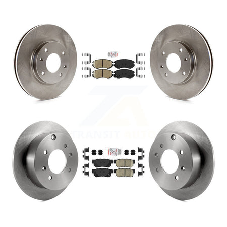 Front Rear Ceramic Pads And Disc Brake Rotors Kit For Hyundai Sonata Kia Optima Magentis K8A-102496