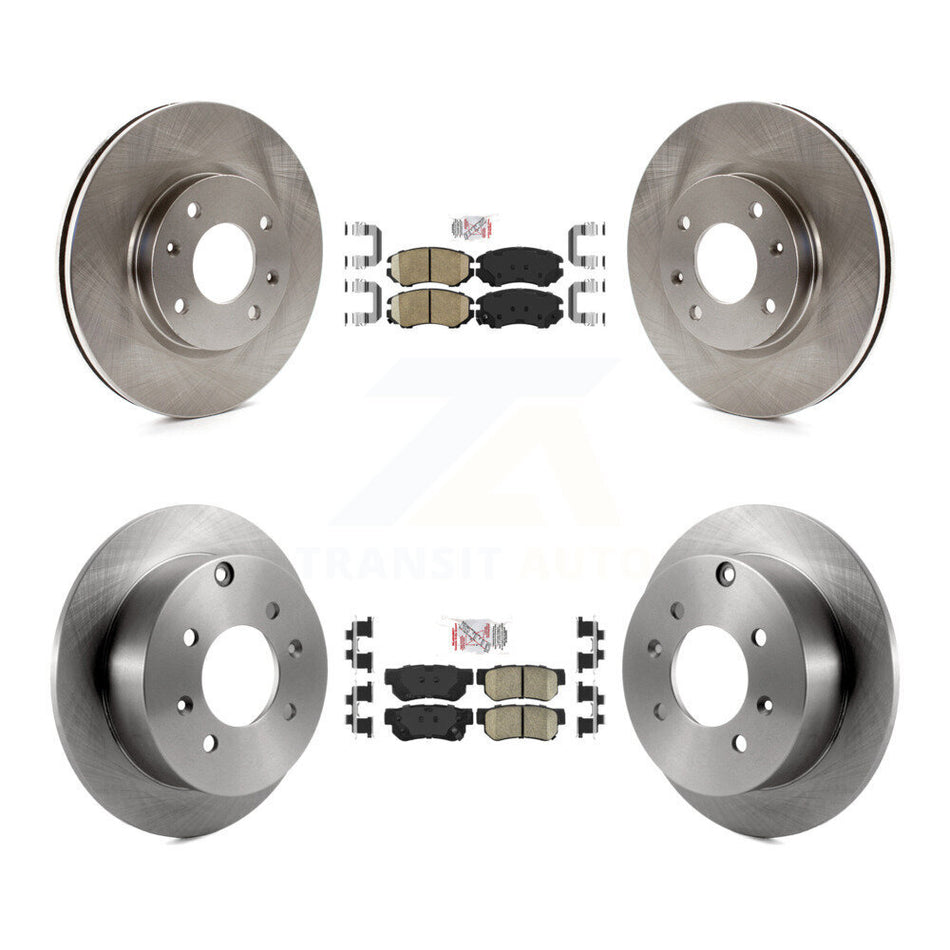 Front Rear Ceramic Pads And Disc Brake Rotors Kit For Hyundai Sonata Kia Optima Magentis K8A-102497
