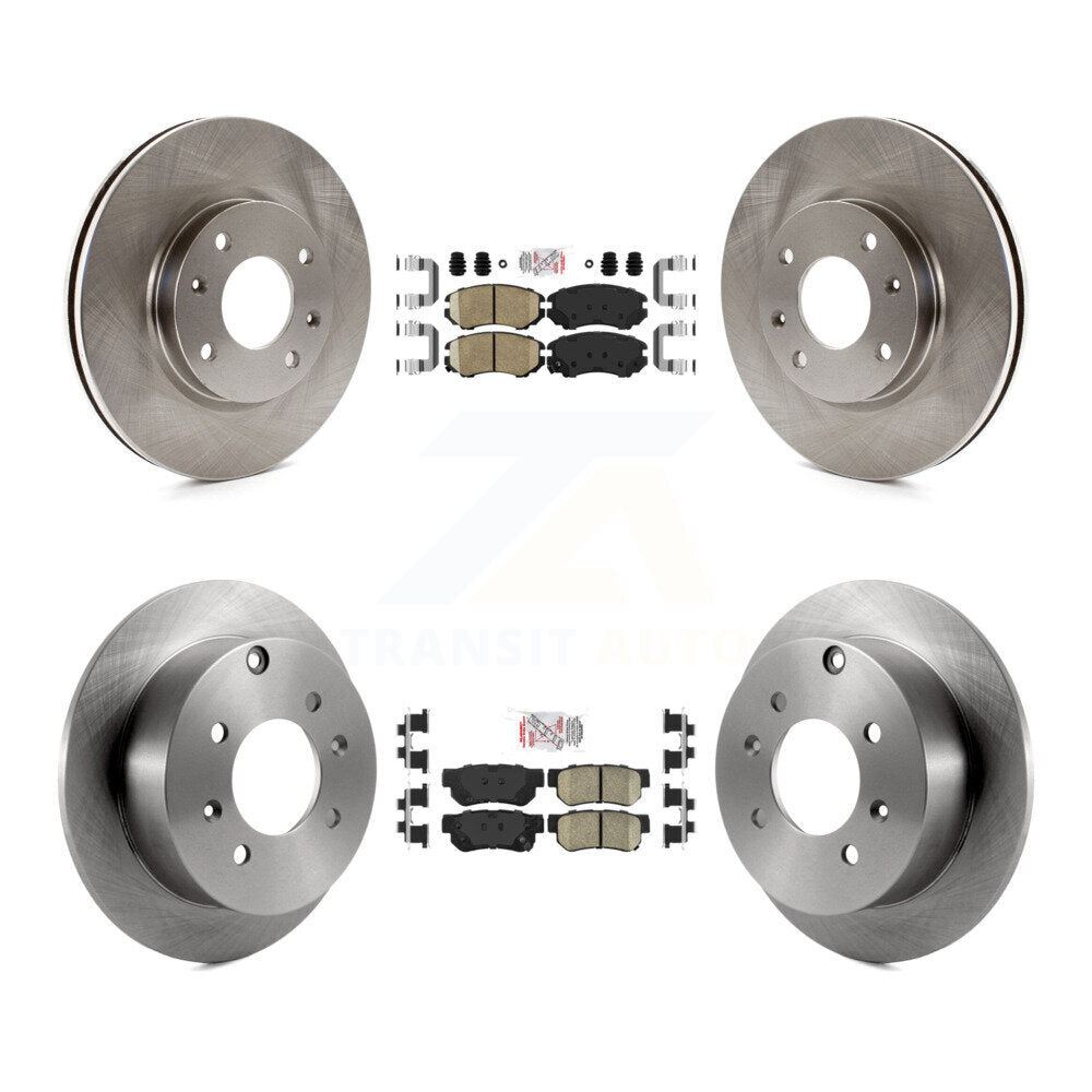 Front Rear Ceramic Pads And Disc Brake Rotors Kit For Hyundai Sonata Kia Optima Magentis K8A-102499
