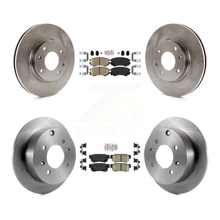 Front Rear Ceramic Pads And Disc Brake Rotors Kit For Hyundai Sonata Kia Optima Magentis K8A-102499