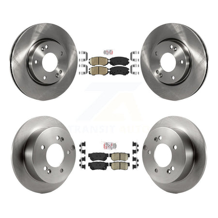 Front Rear Ceramic Pad Disc Brake Rotor Kit For Hyundai Tucson Kia Sportage Sonata Optima K8A-102501