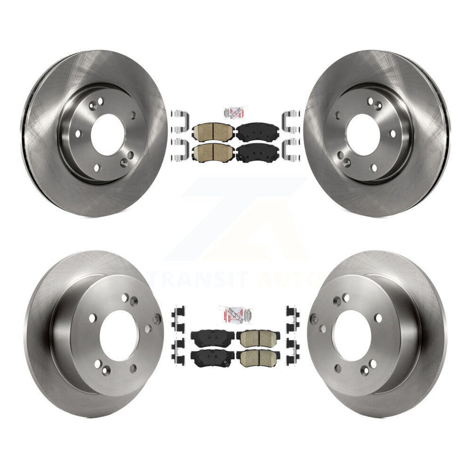 Front Rear Ceramic Pad Disc Brake Rotor Kit For Hyundai Tucson Kia Sportage Sonata Optima K8A-102501