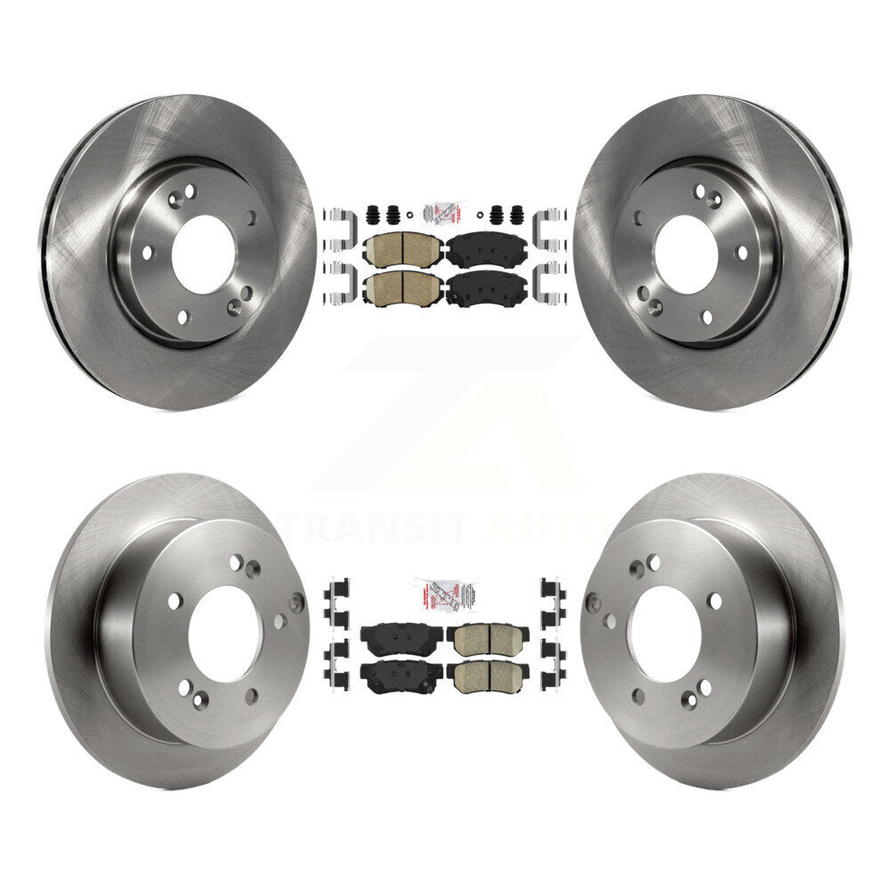 Front Rear Ceramic Pad Disc Brake Rotor Kit For Hyundai Tucson Kia Sportage Sonata Optima K8A-102503