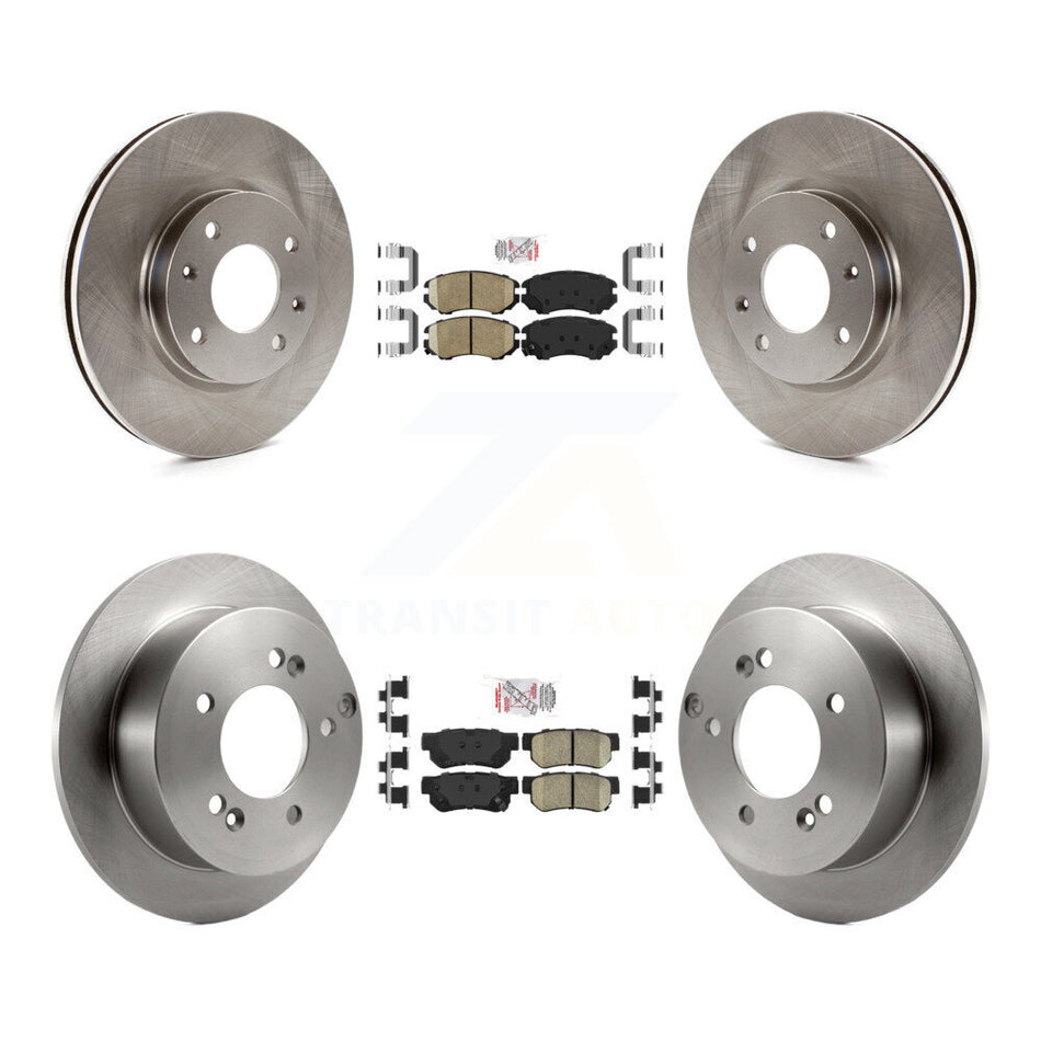 Front Rear Ceramic Pads And Disc Brake Rotors Kit For 2005 Kia Magentis From 10 05 K8A-102505