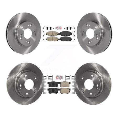 Front Rear Ceramic Pads And Disc Brake Rotors Kit For Honda Civic K8A-102511