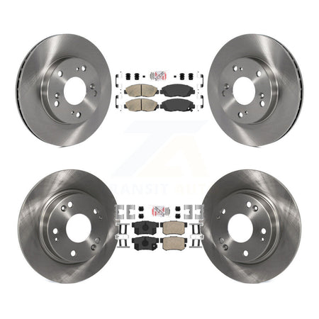 Front Rear Ceramic Pads And Disc Brake Rotors Kit For Honda Civic K8A-102512
