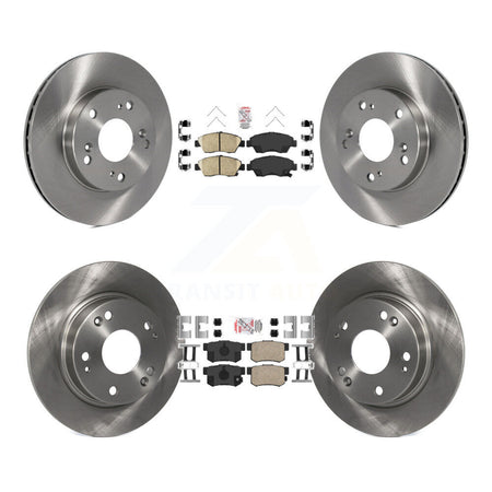 Front Rear Ceramic Pads And Disc Brake Rotors Kit For Honda Civic K8A-102516