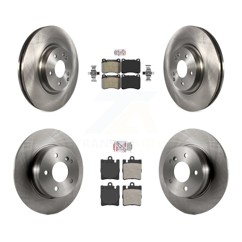 Front Rear Semi-Metallic Pad & Brake Rotors Kit For Mercedes-Benz C230 SLK350 CLK350 C320 K8A-102527