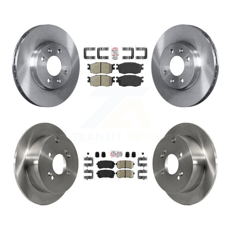 Front Semi-Metallic Rear Ceramic Pad Disc Brake Rotor Kit For Hyundai Accent Kia Rio5 Rio K8A-102531