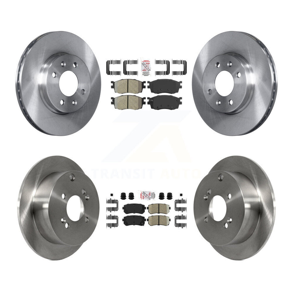 Front Semi-Metallic Rear Ceramic Pad Disc Brake Rotor Kit For Hyundai Accent Kia Rio5 Rio K8A-102531