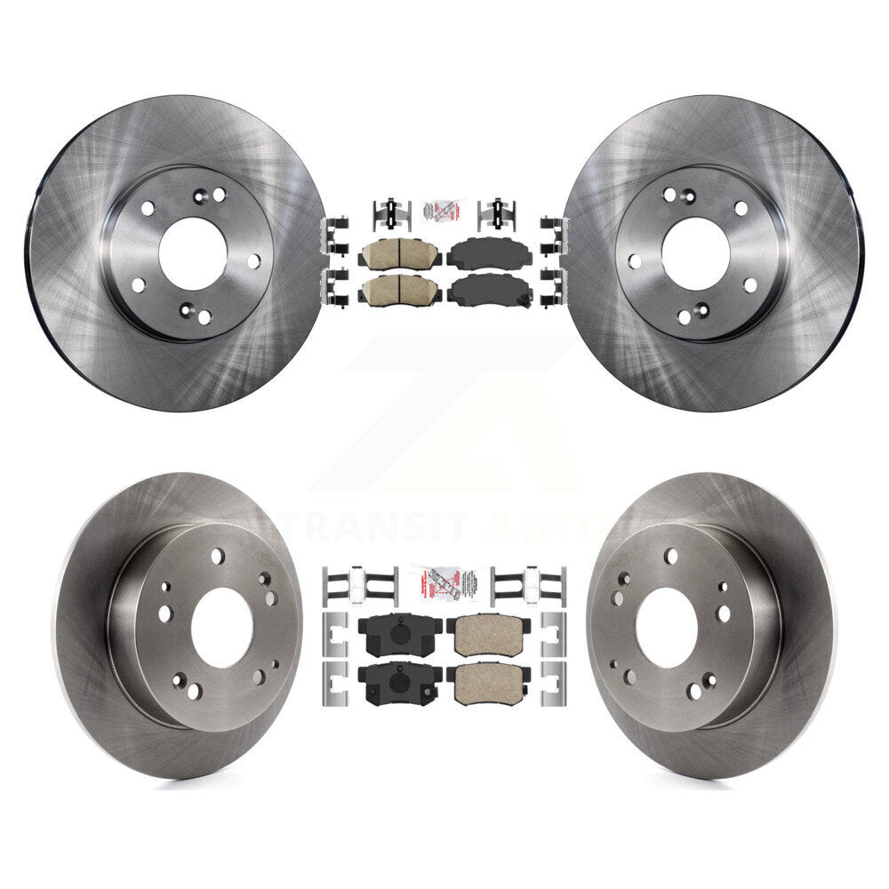 Front Rear Ceramic Pads And Disc Brake Rotors Kit For 1998-2002 Honda Accord 3.0L K8A-102537