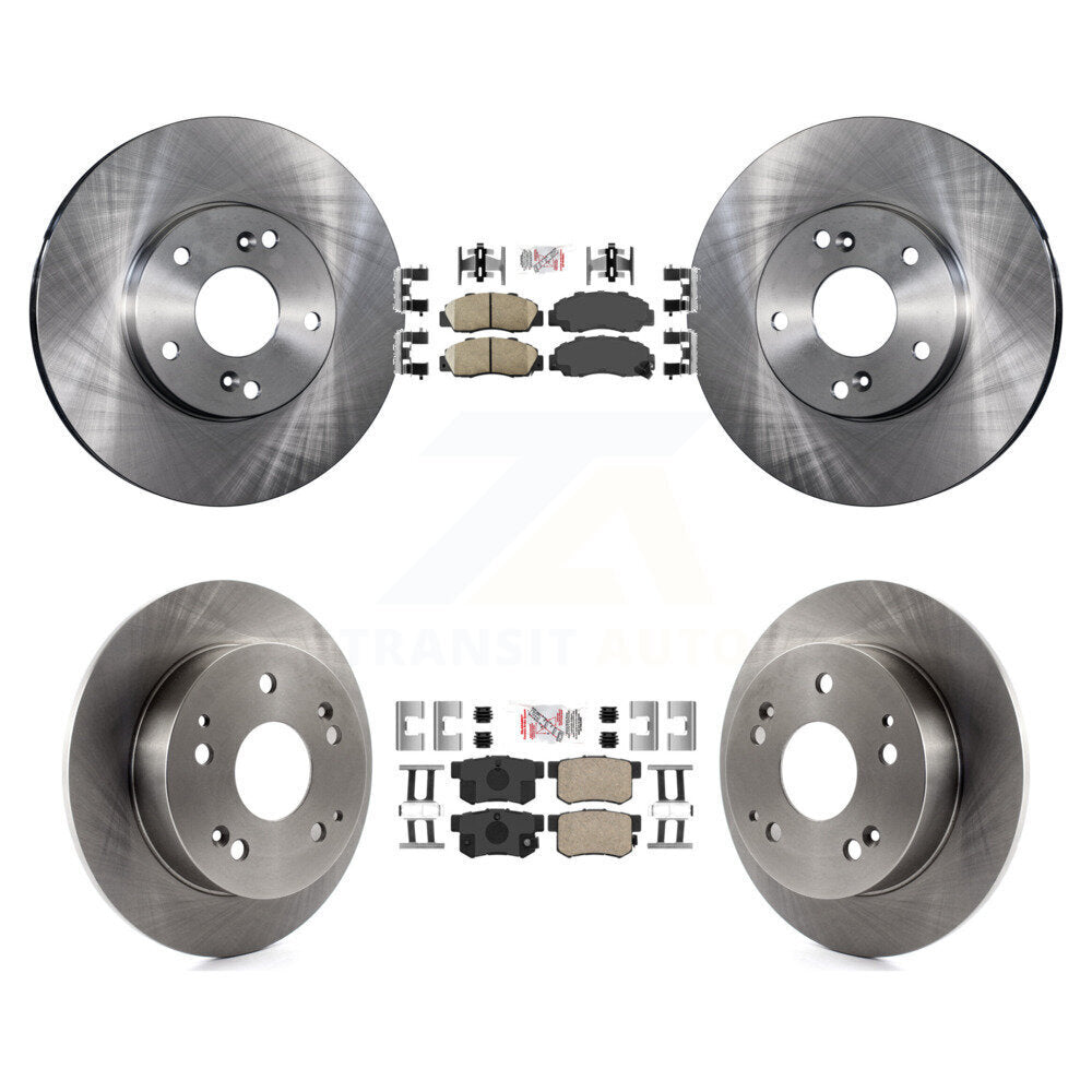 Front Rear Ceramic Pads And Disc Brake Rotors Kit For 1998-2002 Honda Accord 3.0L K8A-102538