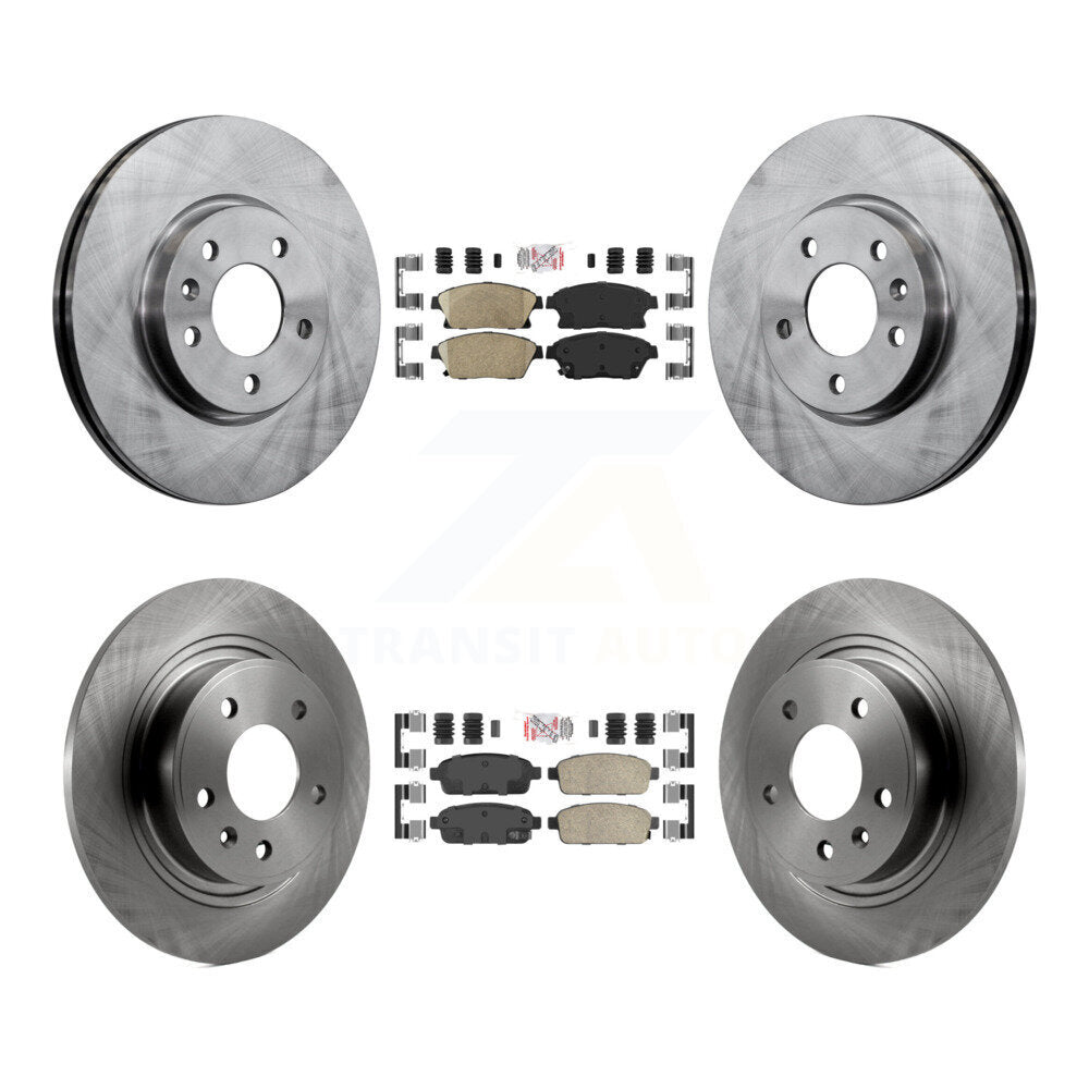 Front Rear Ceramic Pad Disc Brake Rotor Kit For Chevrolet Cruze Buick Verano Orlando Volt K8A-102539
