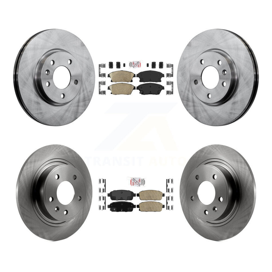 Front Rear Ceramic Pad Disc Brake Rotor Kit For Chevrolet Cruze Buick Verano Orlando Volt K8A-102540