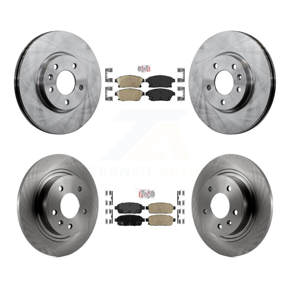 Front Rear Ceramic Pad Disc Brake Rotor Kit For Chevrolet Cruze Buick Verano Orlando Volt K8A-102542