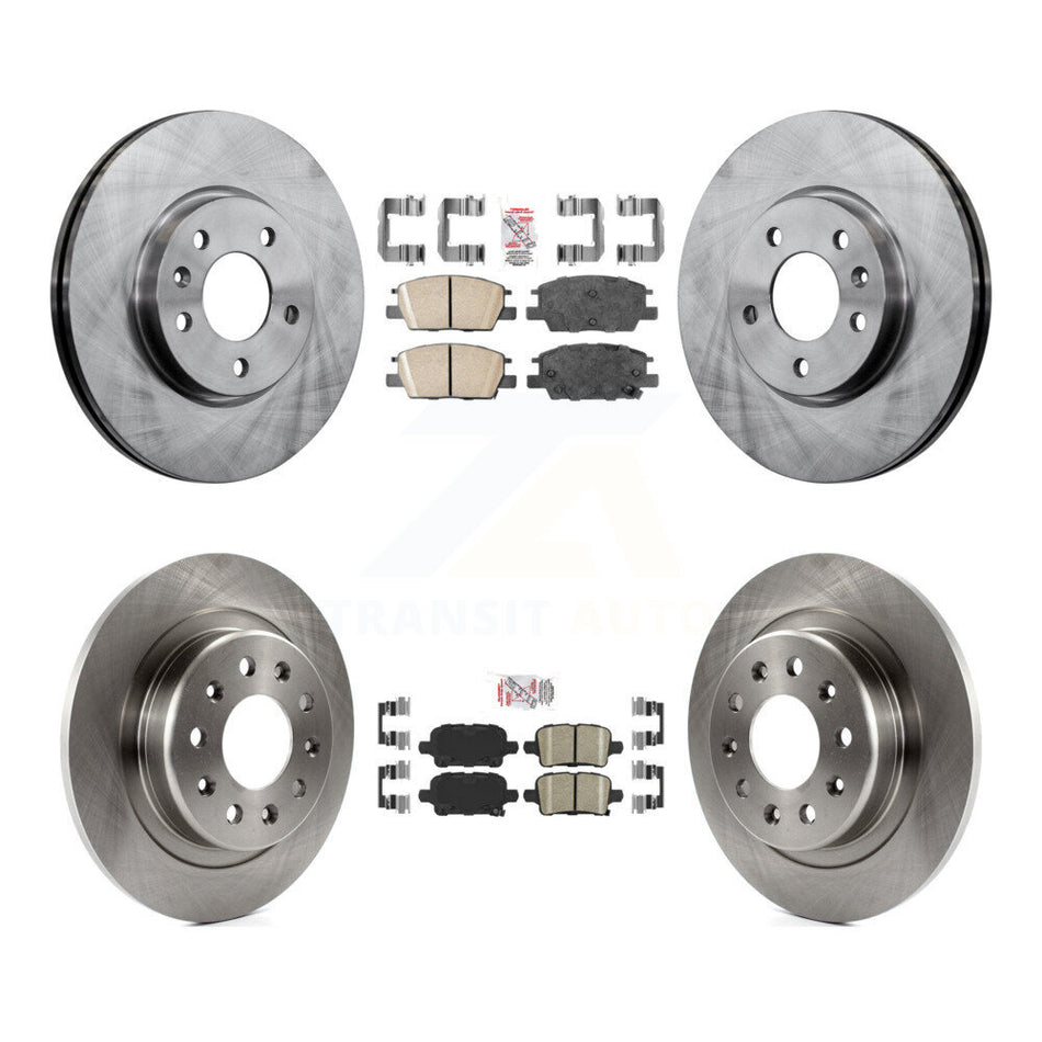 Front Rear Ceramic Pad And Brake Rotor Kit For Chevrolet Equinox GMC Terrain Malibu Buick K8A-102546