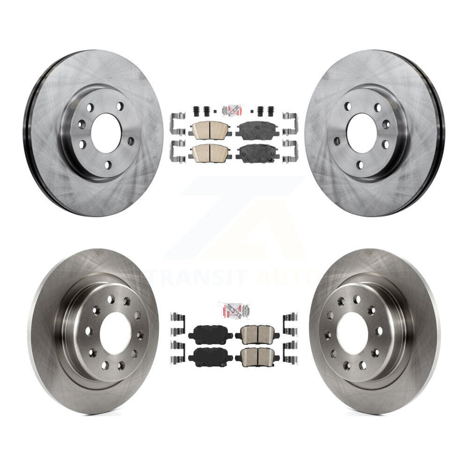 Front Rear Ceramic Pad And Disc Brake Rotors Kit For Chevrolet Equinox GMC Terrain Malibu K8A-102552