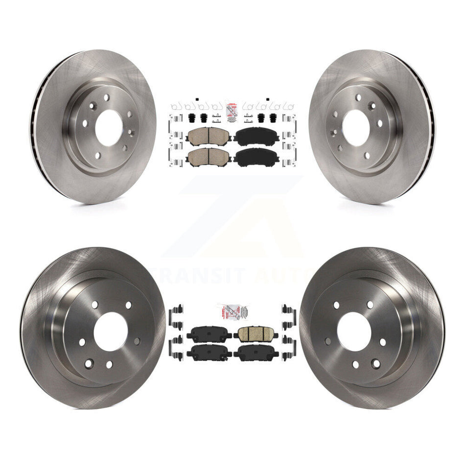 Front Rear Ceramic Pads And Disc Brake Rotors Kit For Nissan Rogue Sport Qashqai K8A-102564