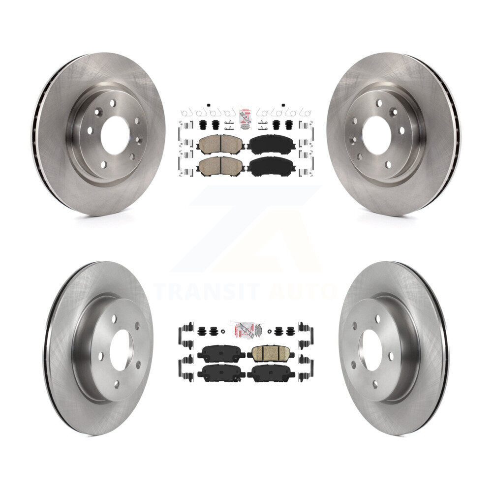 Front Rear Ceramic Pads And Disc Brake Rotors Kit For Nissan Qashqai Rogue Sport K8A-102567