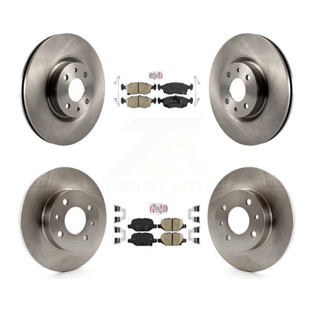 Front Rear Ceramic Pads And Disc Brake Rotors Kit For Fiat 500 K8A-102581