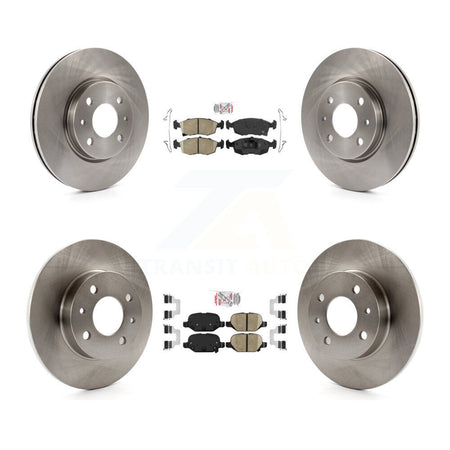 Front Rear Ceramic Pads And Disc Brake Rotors Kit For Fiat 500 K8A-102582