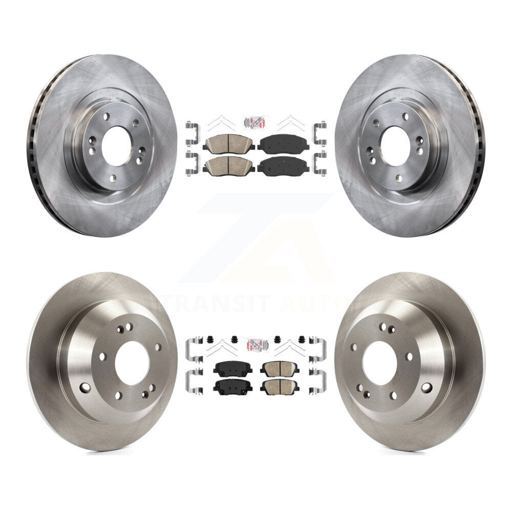 Front Rear Ceramic Pads And Disc Brake Rotors Kit For Hyundai Santa Fe XL K8A-102596