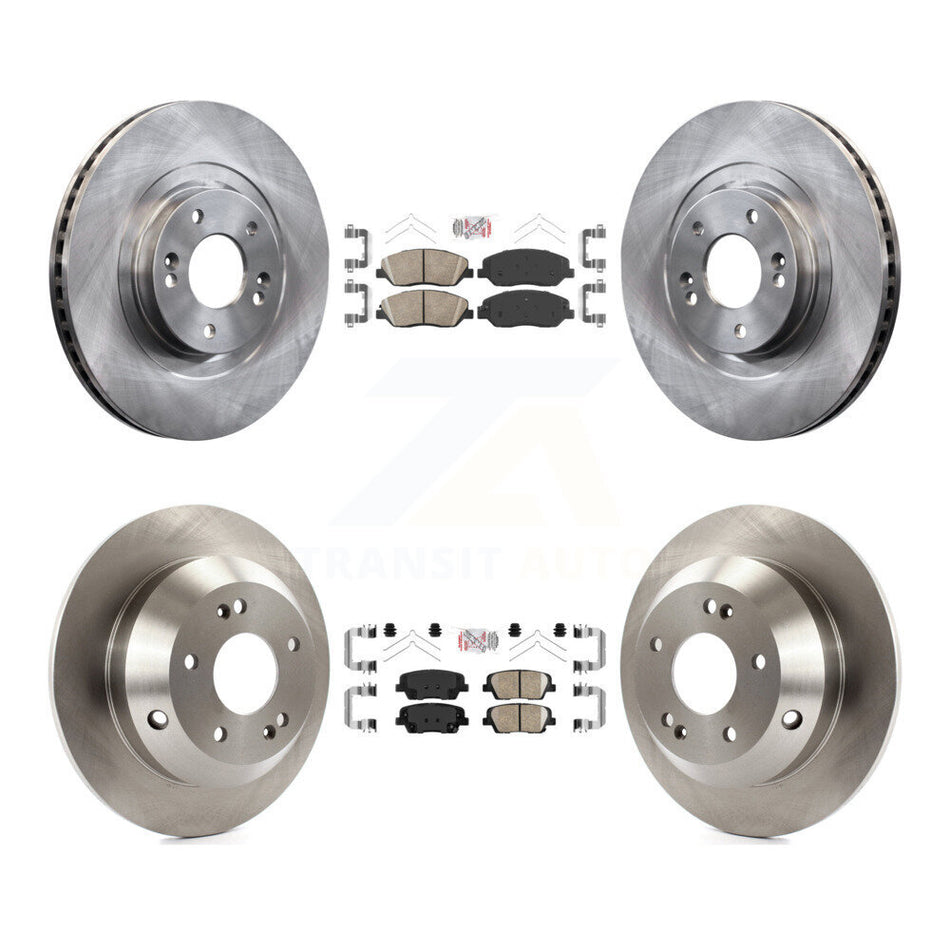 Front Rear Ceramic Pads And Disc Brake Rotors Kit For Hyundai Santa Fe XL K8A-102596