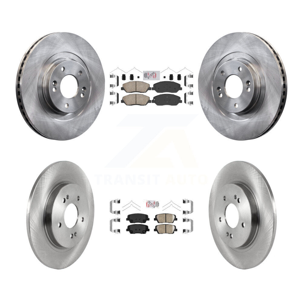 Front Rear Ceramic Pads And Disc Brake Rotors Kit For Hyundai Santa Fe K8A-102598