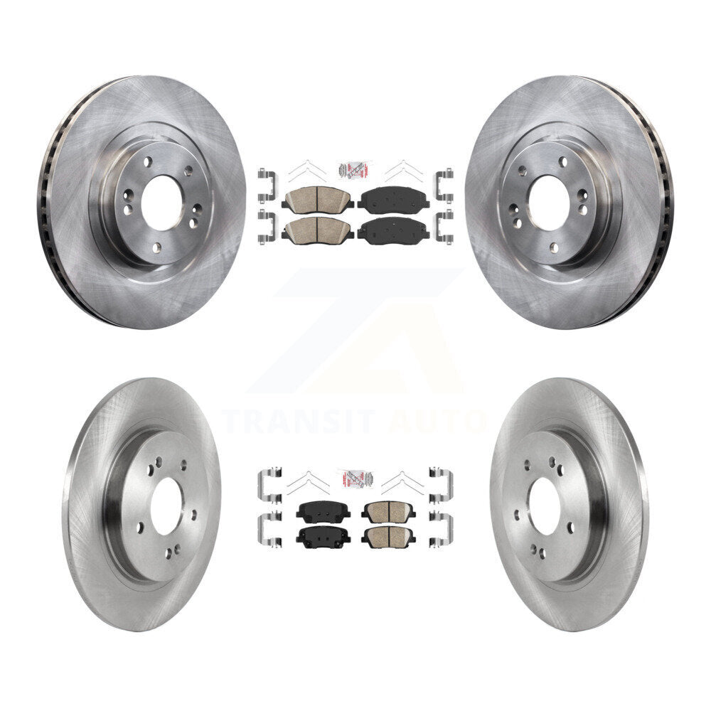 Front Rear Ceramic Pads And Disc Brake Rotors Kit For Hyundai Santa Fe K8A-102599