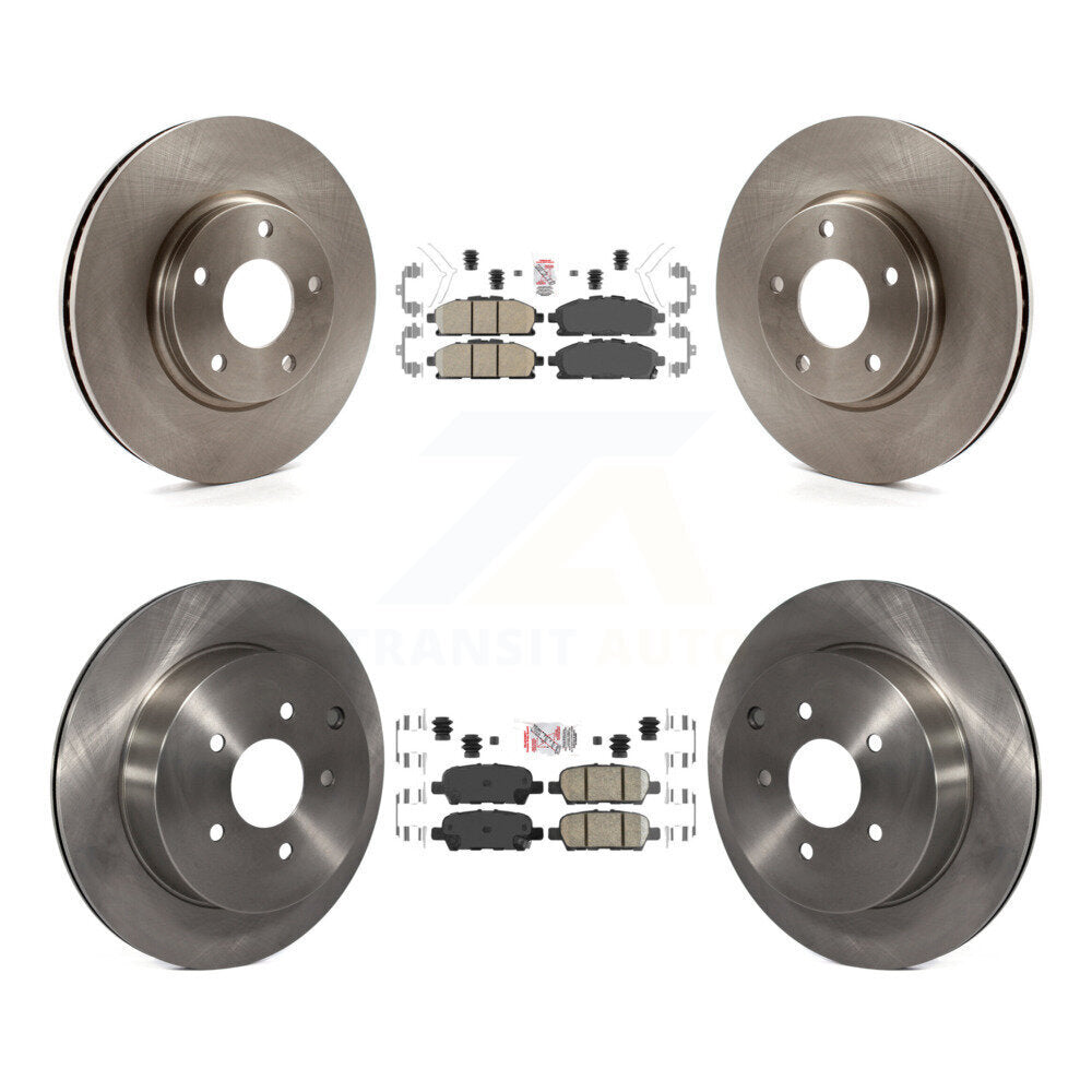 Front Rear Ceramic Pads And Disc Brake Rotors Kit For 2011-2017 Nissan Quest K8A-102601