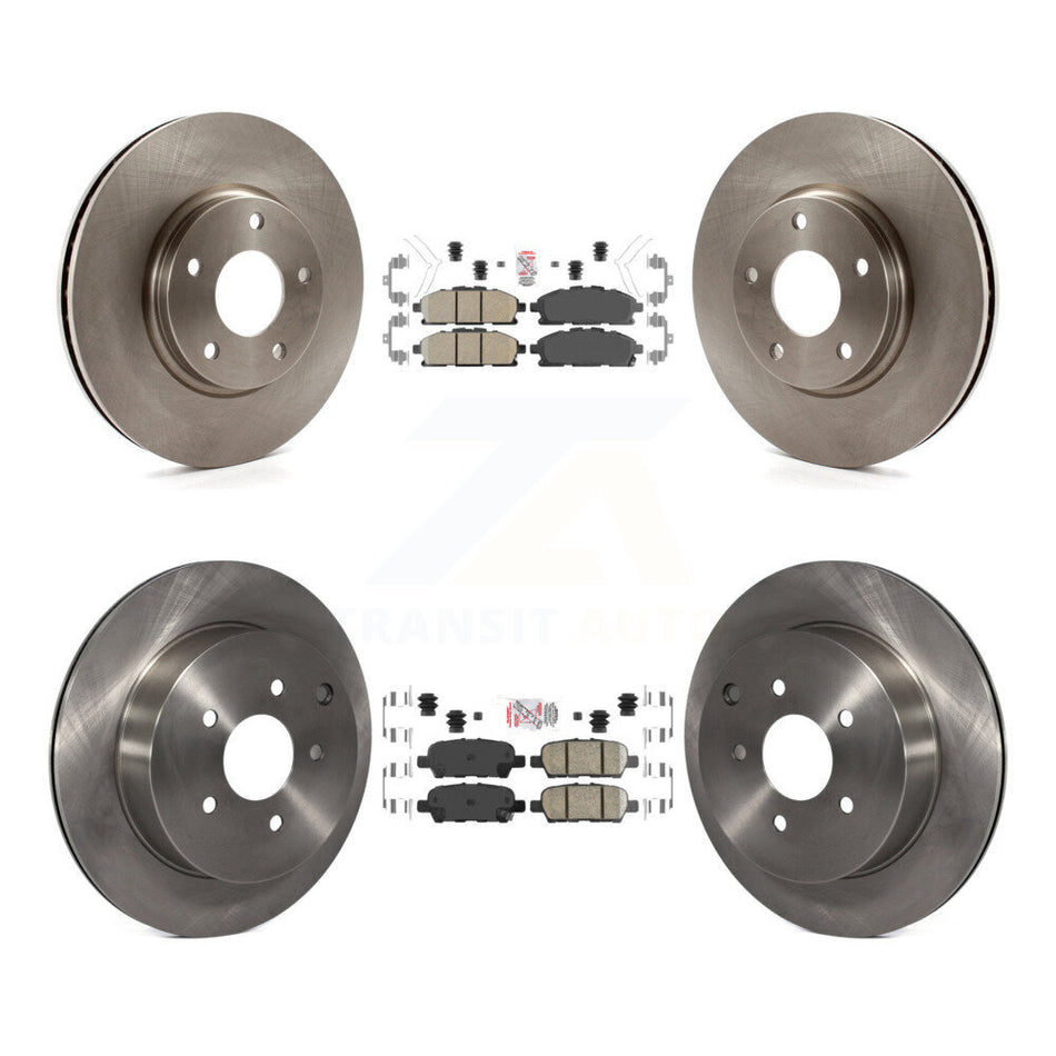 Front Rear Ceramic Pads And Disc Brake Rotors Kit For 2011-2017 Nissan Quest K8A-102601