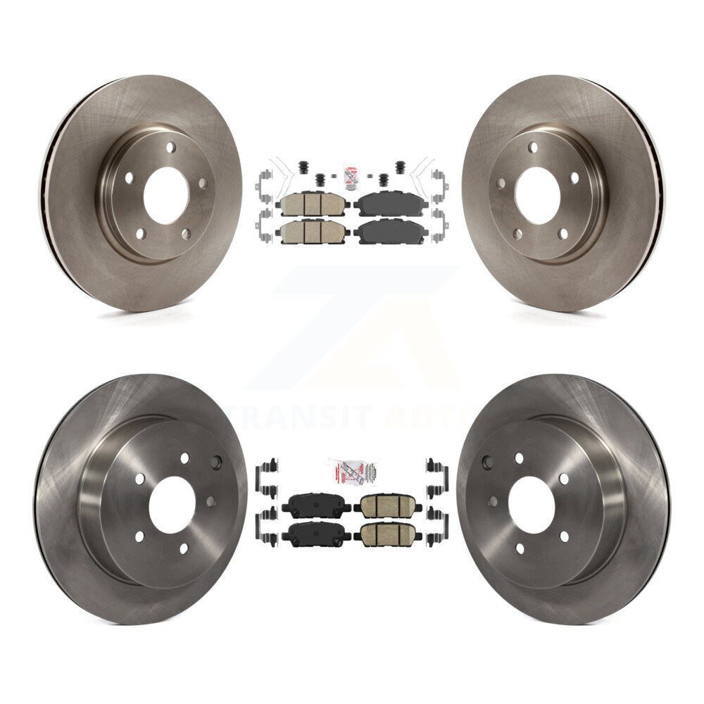 Front Rear Ceramic Pads And Disc Brake Rotors Kit For 2011-2017 Nissan Quest K8A-102602