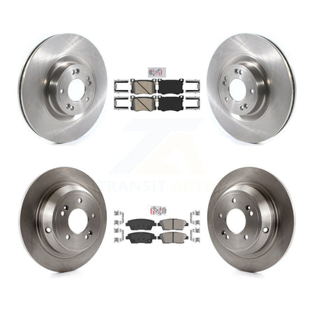 Front Rear Ceramic Pads And Disc Brake Rotors Kit For Hyundai Genesis G80 Kia K900 3.8L K8A-102613