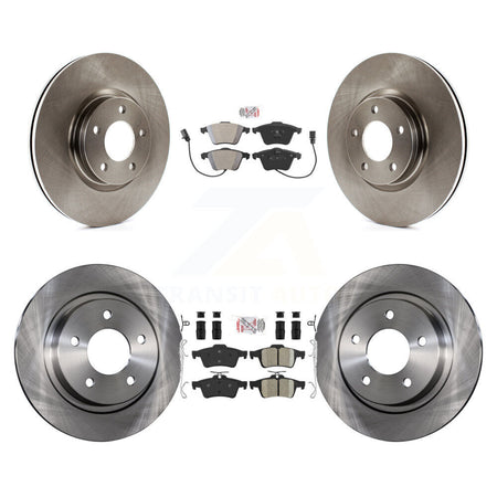 Front Semi-Metallic Rear Ceramic Pads And Disc Brake Rotors Kit For Mazda 3 K8A-102615