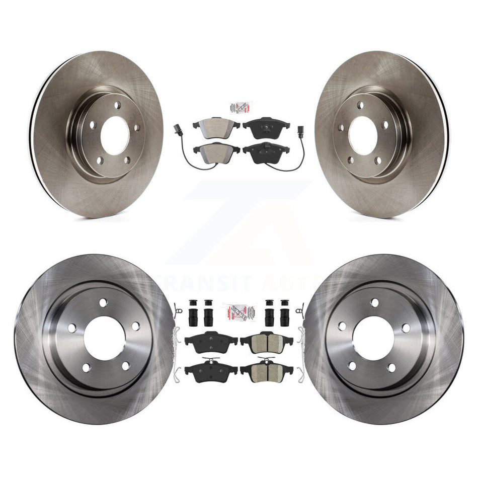 Front Semi-Metallic Rear Ceramic Pads And Disc Brake Rotors Kit For Mazda 3 K8A-102615