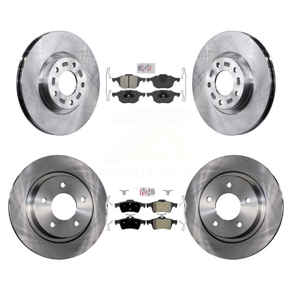 Front Rear Semi-Metallic Pads And Disc Brake Rotors Kit For Mazda 3 Sport K8A-102617