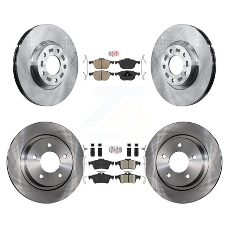 Front Rear Ceramic Pads And Disc Brake Rotors Kit For Mazda 3 Sport K8A-102621