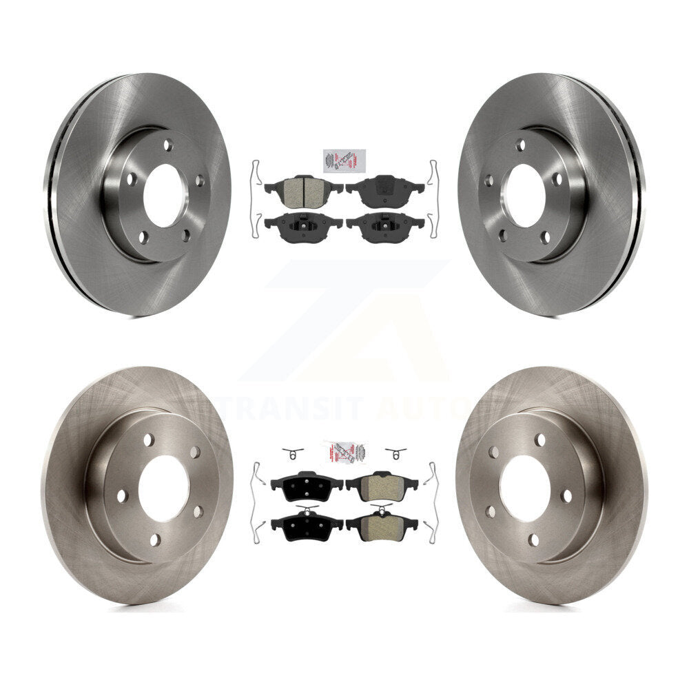 Front Rear Semi-Metallic Pads And Disc Brake Rotors Kit For Mazda 3 Sport K8A-102623