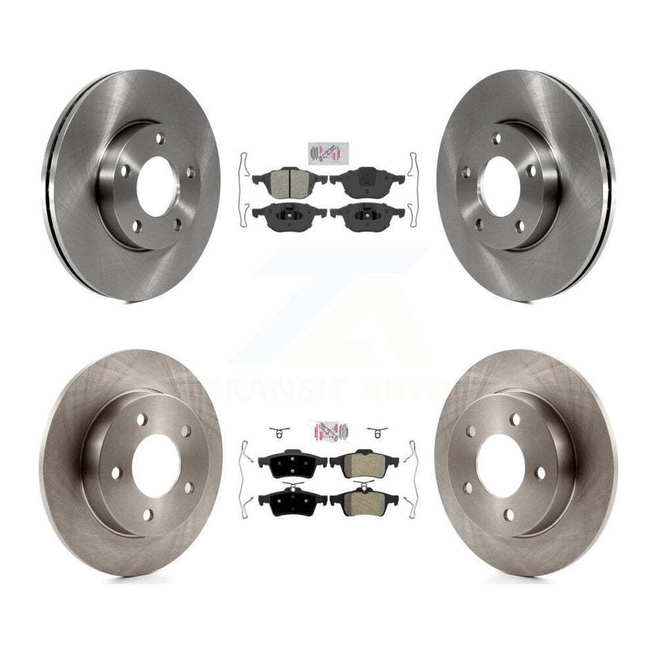 Front Rear Semi-Metallic Pads And Disc Brake Rotors Kit For Mazda 3 Sport K8A-102623